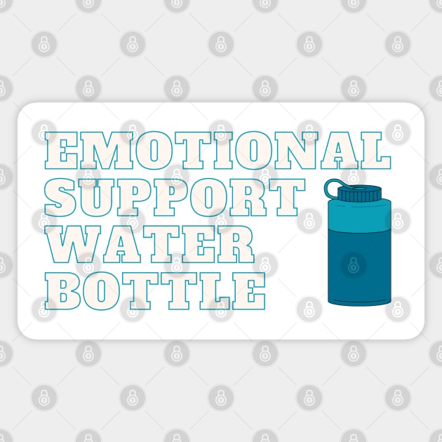 Emotional Support Water Bottle Sticker Sticker by maya-reinstein